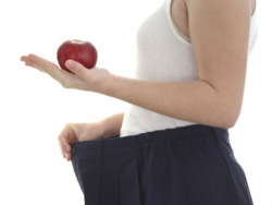 woman with apple 250